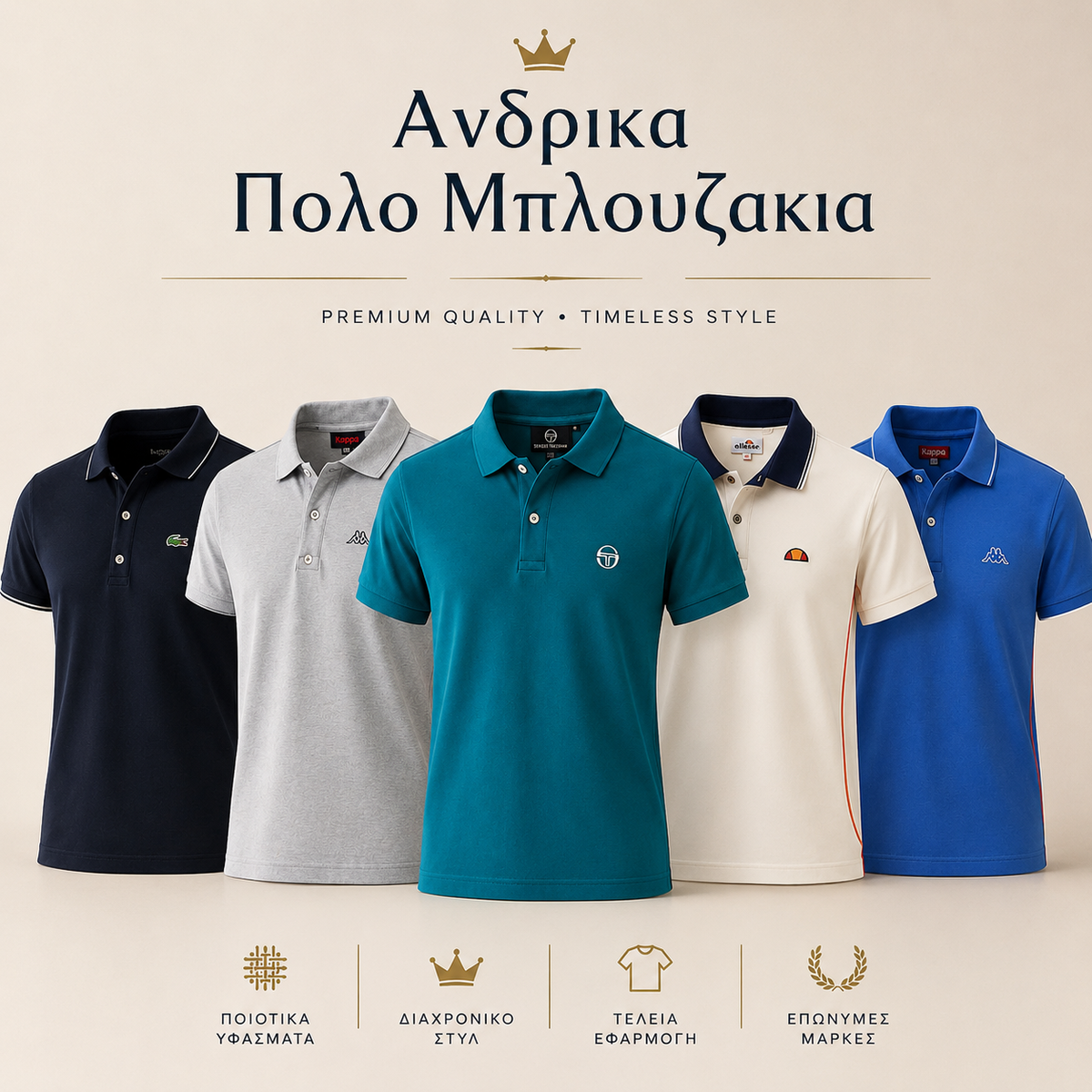 Ανδρικά πόλο μπλουζάκια