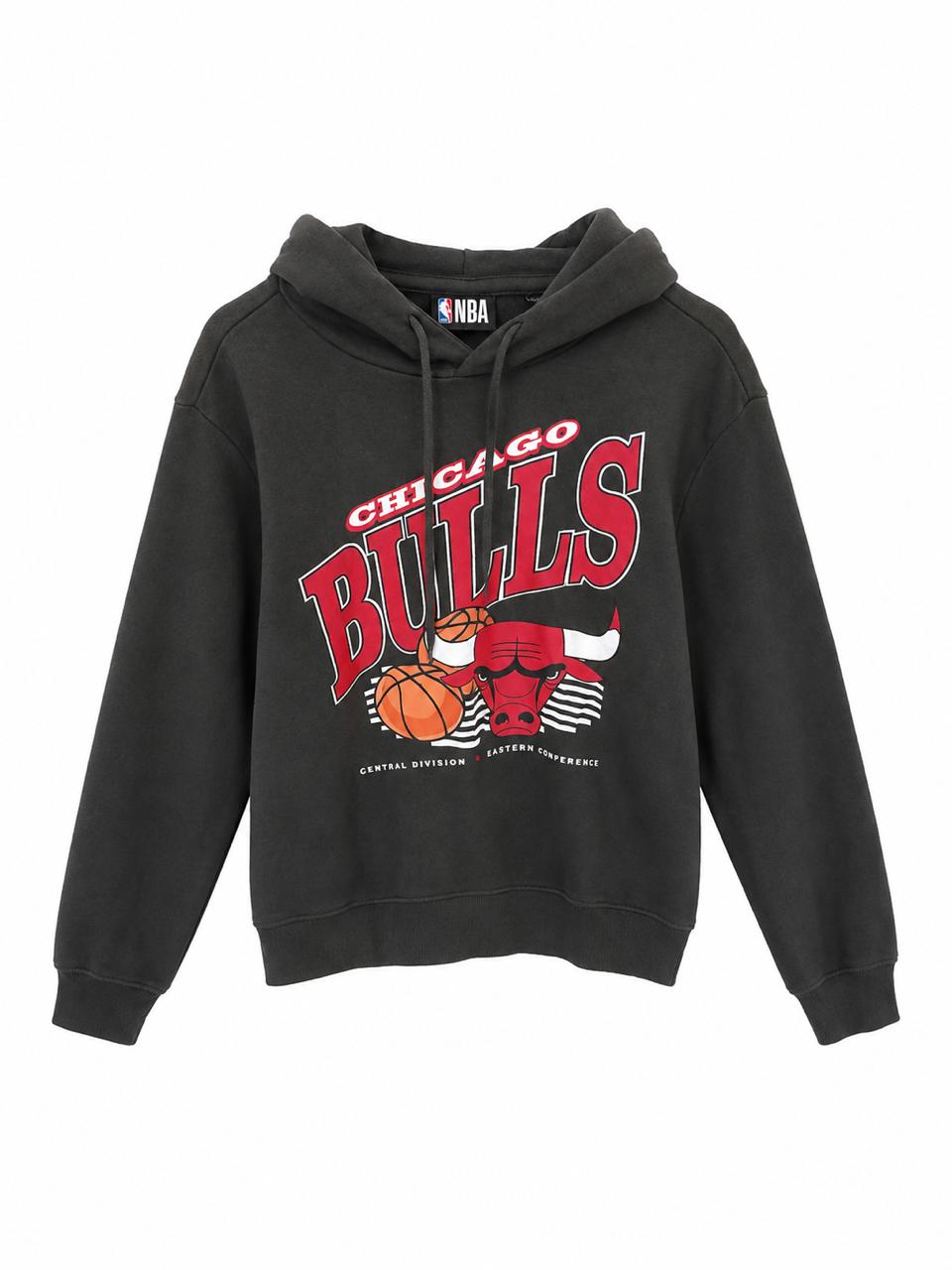 NBA Chicago Bulls Hoodie Μαύρο-S