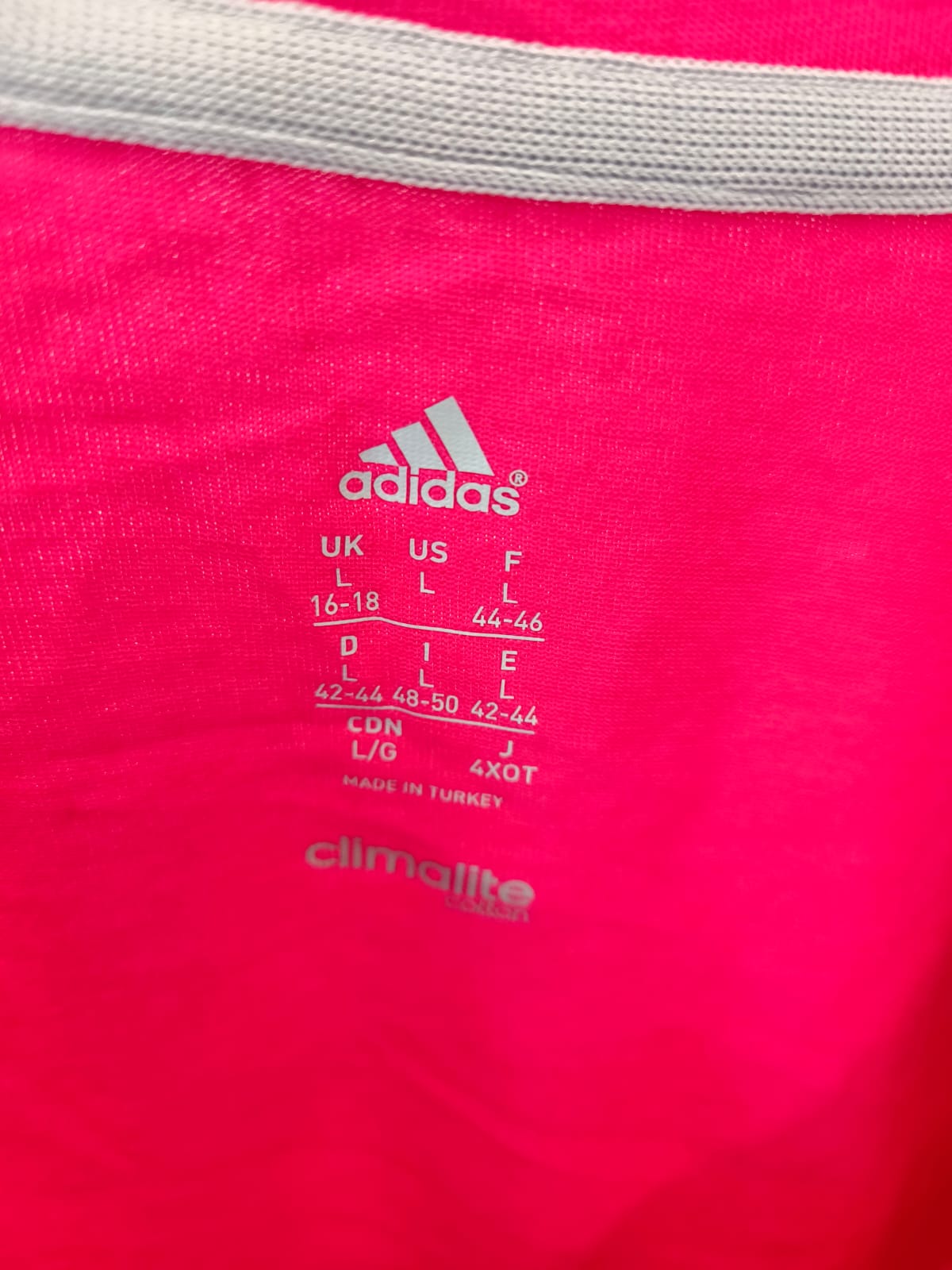 Adidas Climalite Training T-Shirt – Pink-L