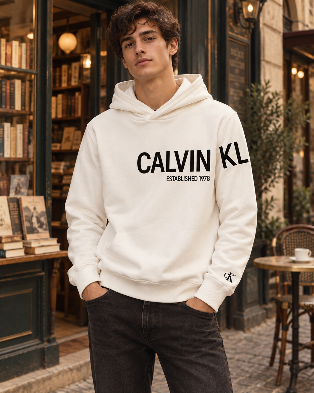Calvin Klein Ανδρικό Φούτερ Λευκό – S