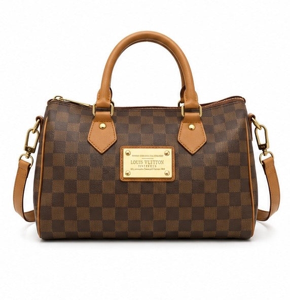 Louis Vuitton Damier Handbag – Brown