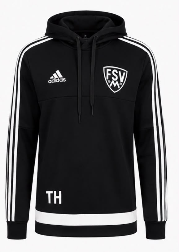 Adidas FSV Hoodie Μαύρο με Κουκούλα (S)