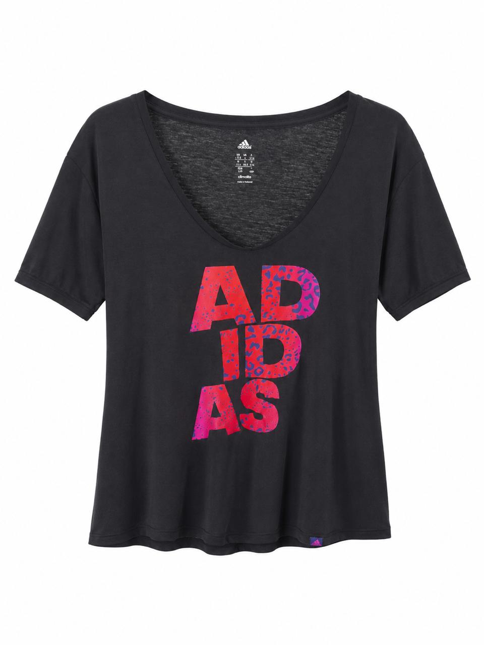 Adidas Γυναικείο Graphic Logo T-Shirt Μαύρο-L