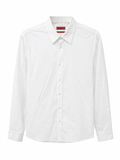 HUGO Ανδρικό Λευκό Πουκάμισο Slim Fit-M