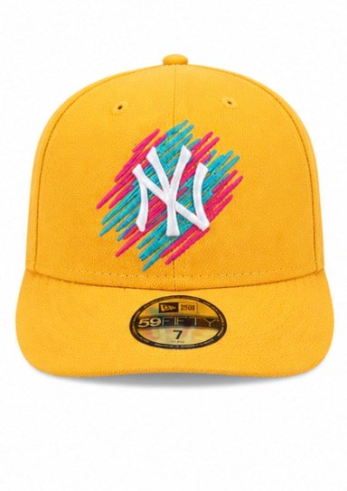 New Era New York Yankees Fitted Cap – Yellow Multicolor Logo