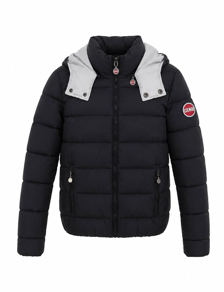 Colmar Ανδρικό Puffer Jacket με Αποσπώμενη Κουκούλα – Μαύρο-L