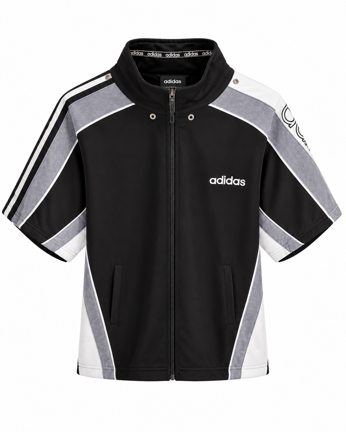 Adidas Ανδρική Κοντομάνικη Ζακέτα Μαύρη - XL
