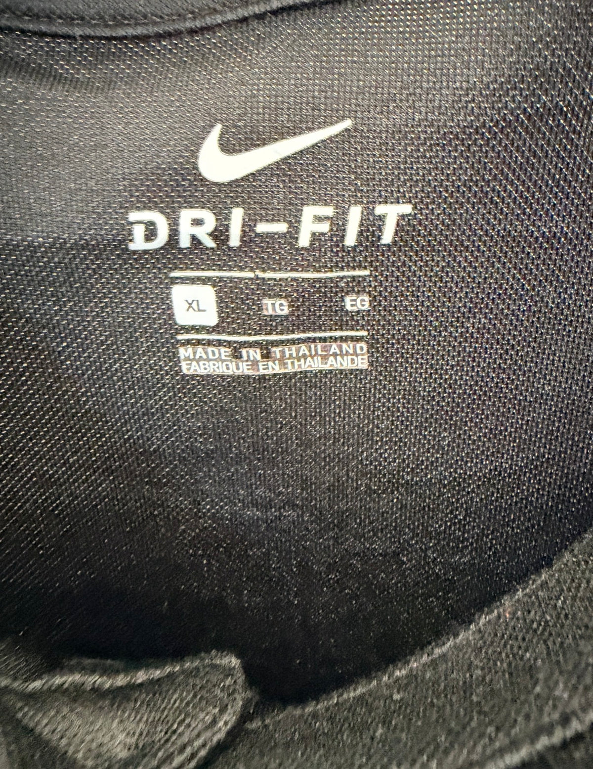 Nike Dri-FIT Black Performance Polo Shirt – XL