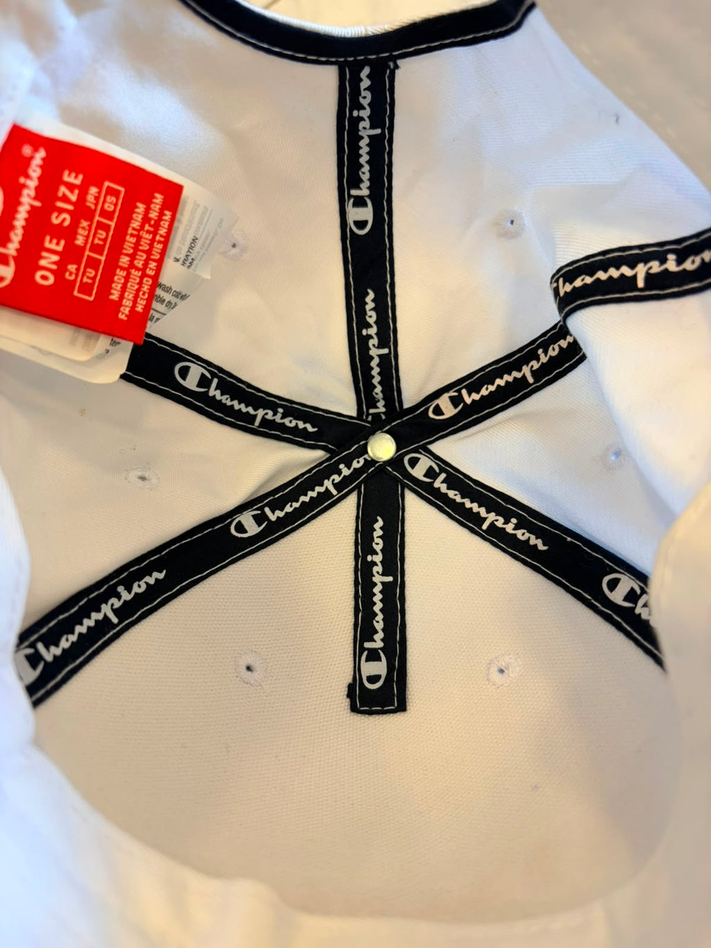 Champion Script Logo Cap – Λευκό