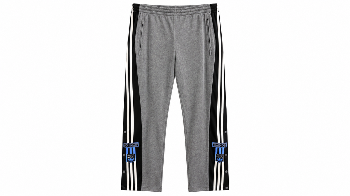 Adidas Ανδρικό Παντελόνι Φόρμας – Γκρι Μαύρο - XL
