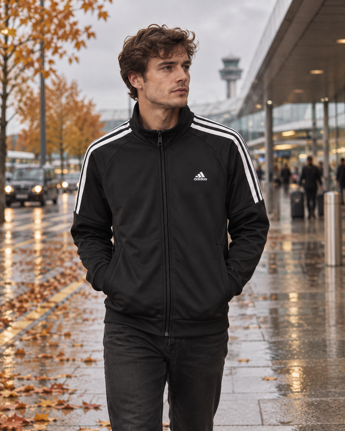 Adidas Παιδική Ζακέτα Μαύρη - M