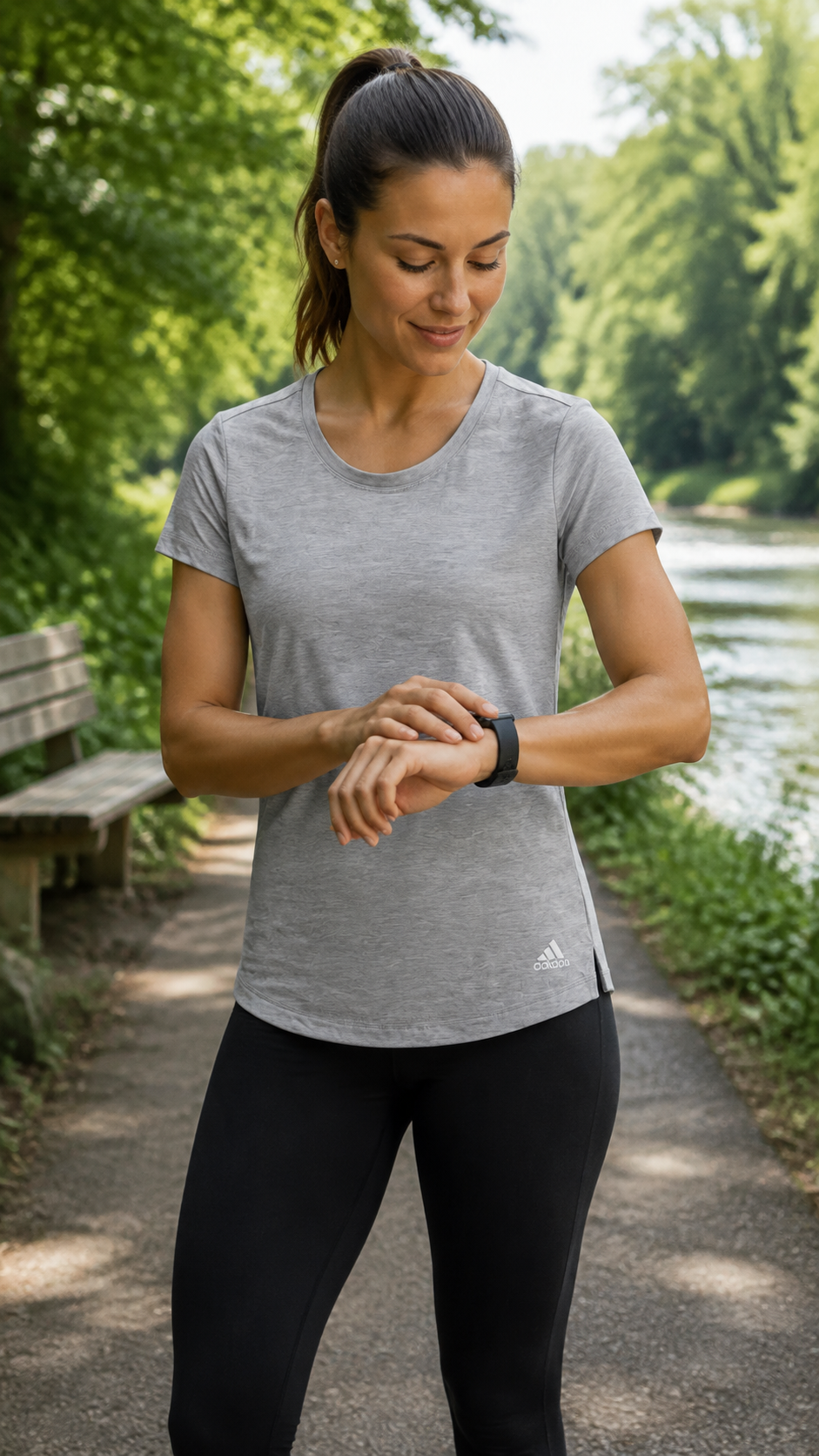 Adidas Γυναικείο T-Shirt Μπλουζάκι – Γκρι – M