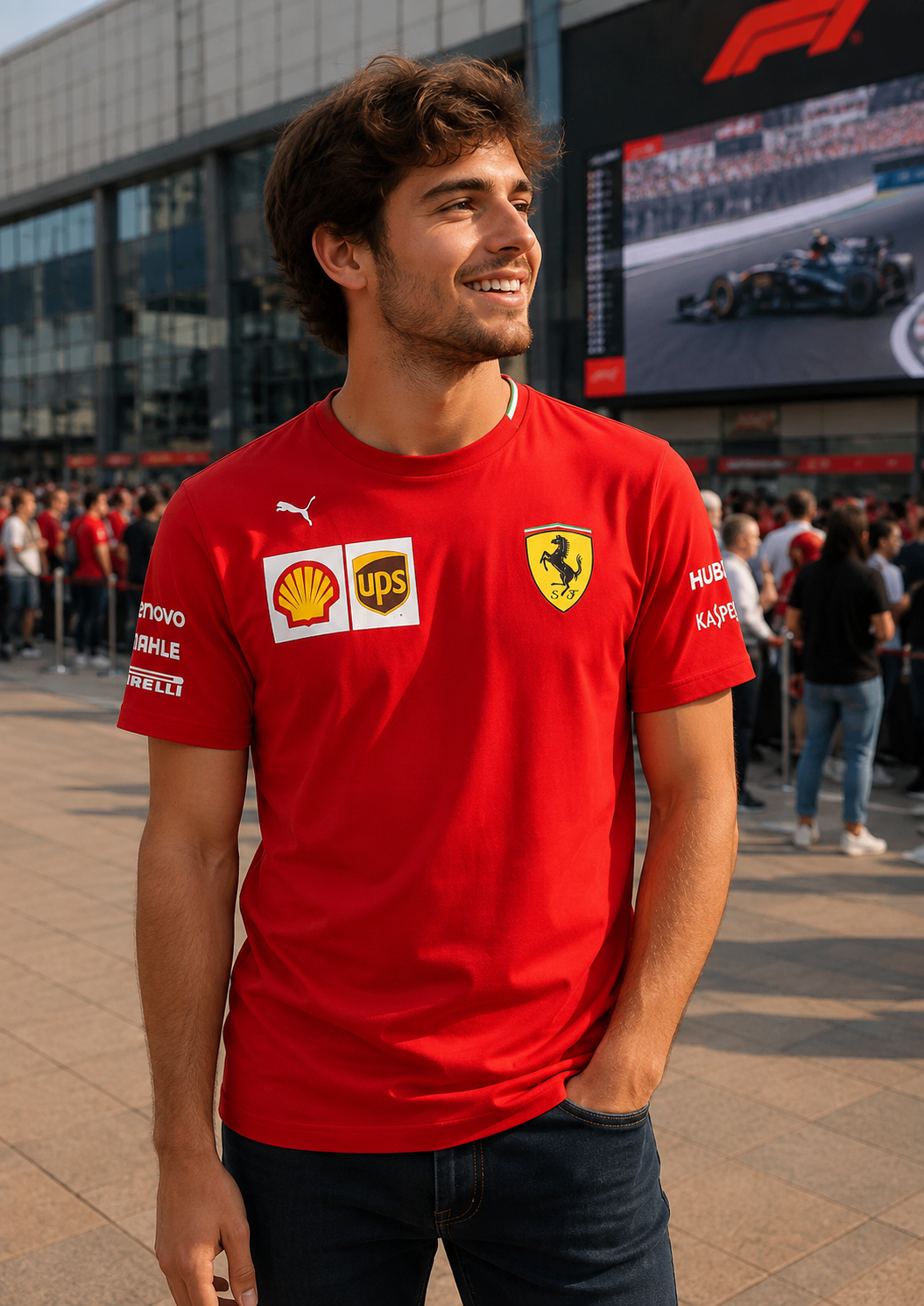 Puma Ferrari Παιδικό T-Shirt Μπλουζάκι – Κόκκινο – Size XL (12–14 Ετών)