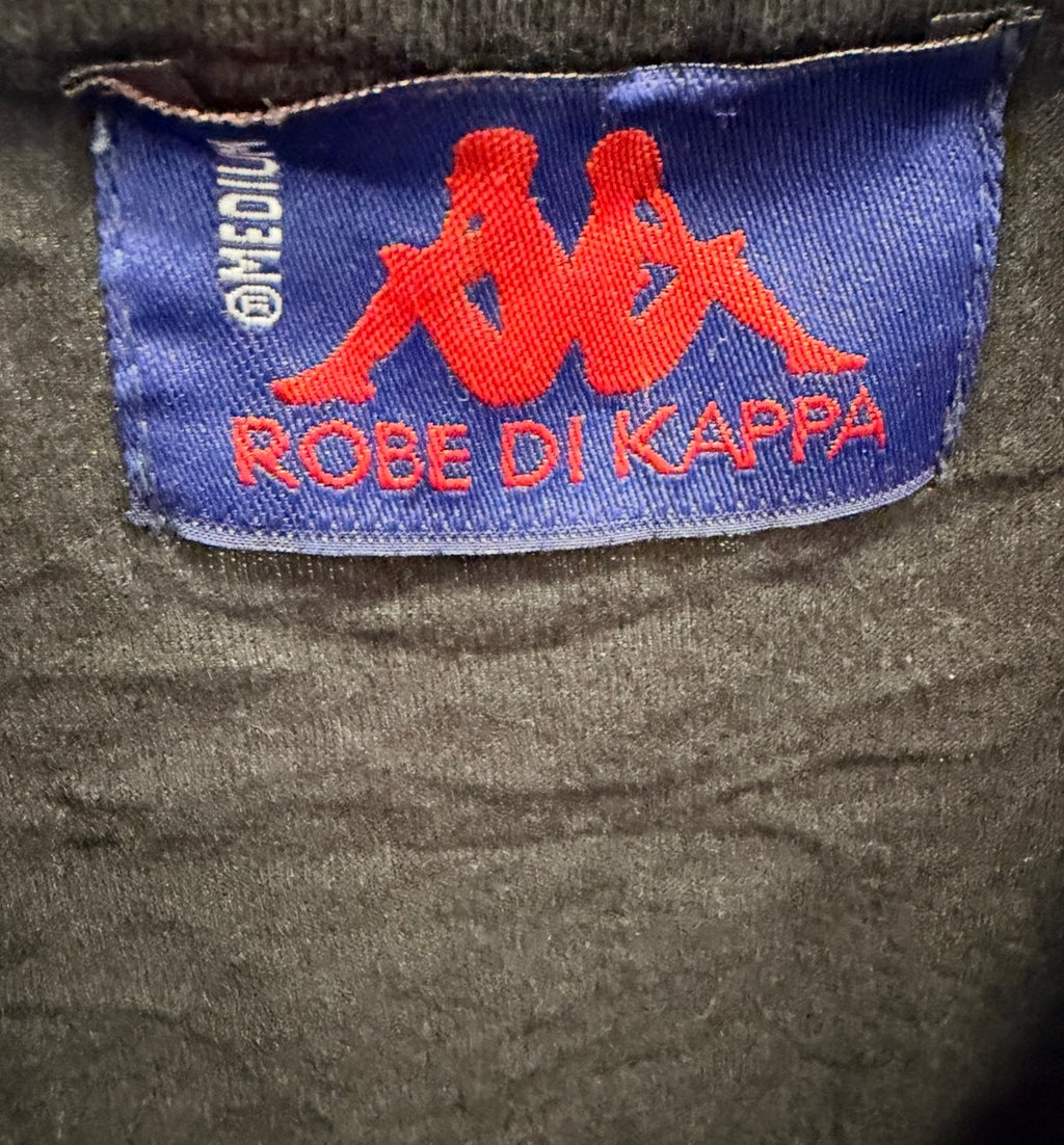 Kappa V-Neck Ανδρικό Polo Μαύρο-M