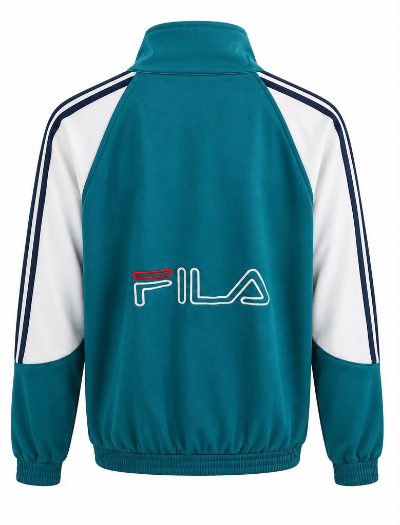Fila Ανδρική Ζακέτα Τιρκουάζ - XL
