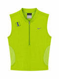 Nike Dri-FIT Sleeveless 1/2 Zip Running Top – Volt Green-S