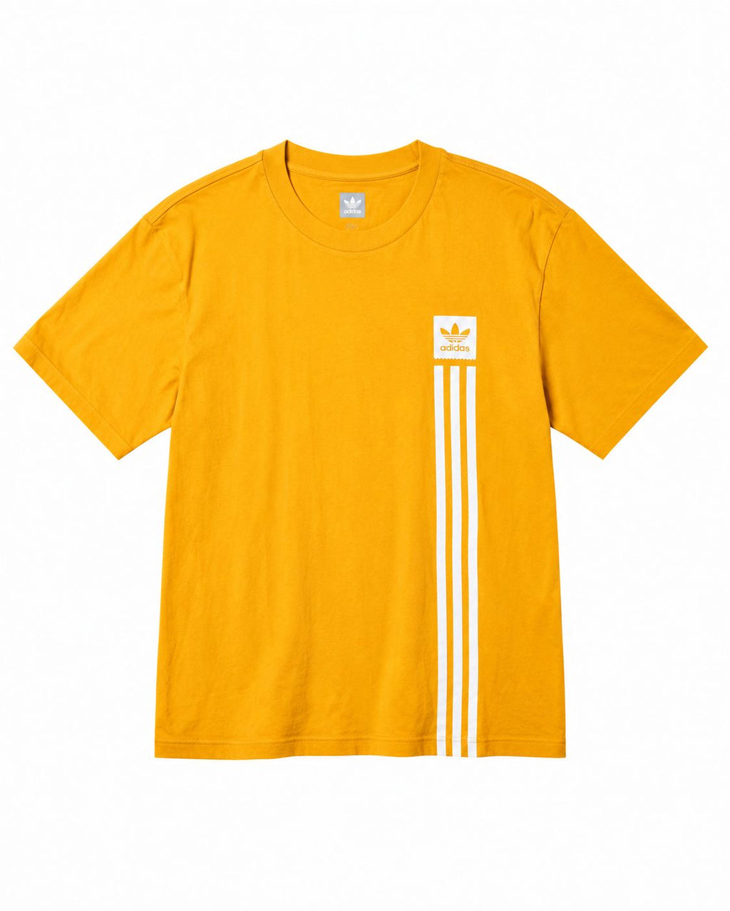 Adidas Originals Κίτρινο T-Shirt με 3 Ρίγες-S