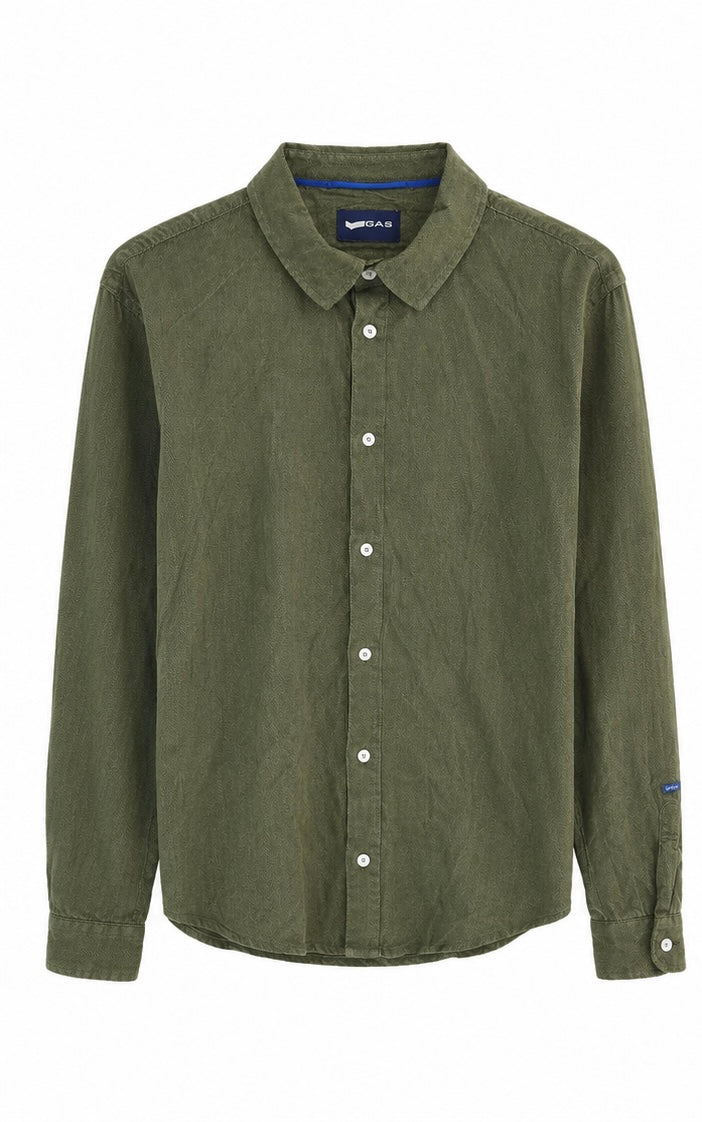 GAS Corduroy Shirt – Olive Green-XL