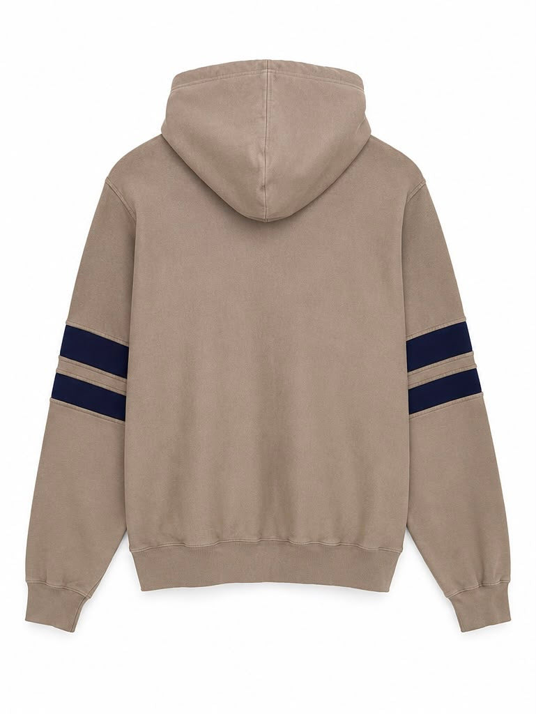 Champion Full Zip Hoodie – Brown / Navy-XL