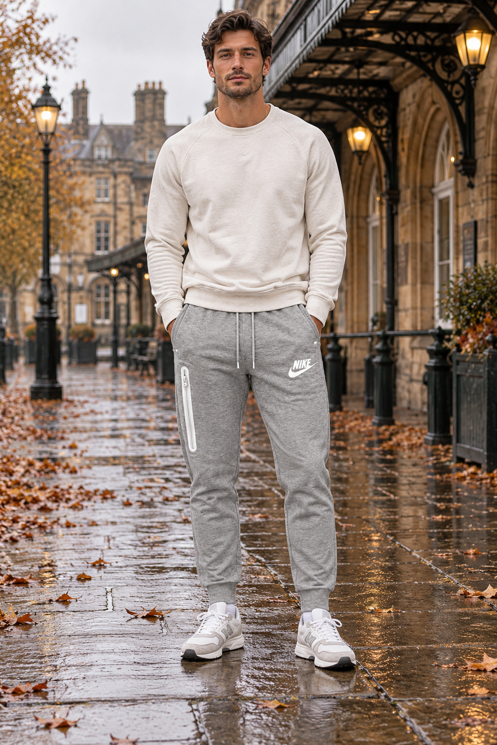 Nike Ανδρικό Παντελόνι Φόρμας – Γκρι - XS