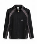 Adidas Ανδρική Ζακέτα Μαύρη Γκρι - 3XL
