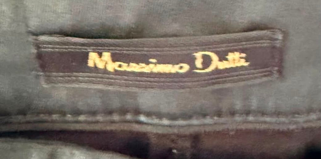 Massimo Dutti Γυναικείο Μαύρο Coated Skinny Παντελόνι-L
