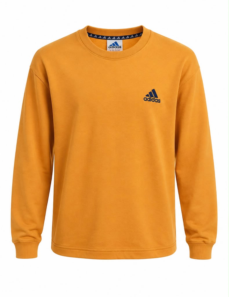 Adidas Ανδρικό Φούτερ Μουσταρδί - L