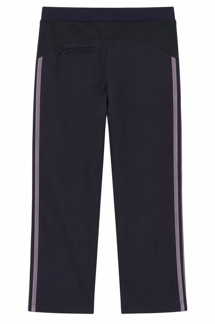 Adidas Γυναικείο Παντελόνι Φόρμας Μαύρο/Μωβ 3-Stripes-L