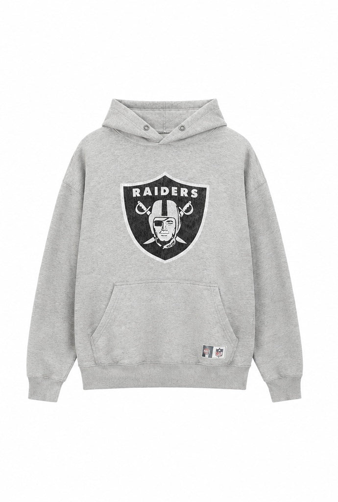 NFL Las Vegas Raiders Ανδρικό Φούτερ με Κουκούλα – Γκρι – L