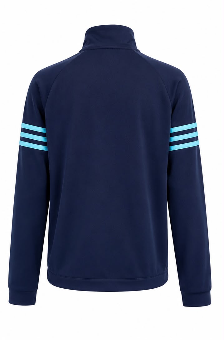 Adidas Track Jacket – Navy / Turquoise-M
