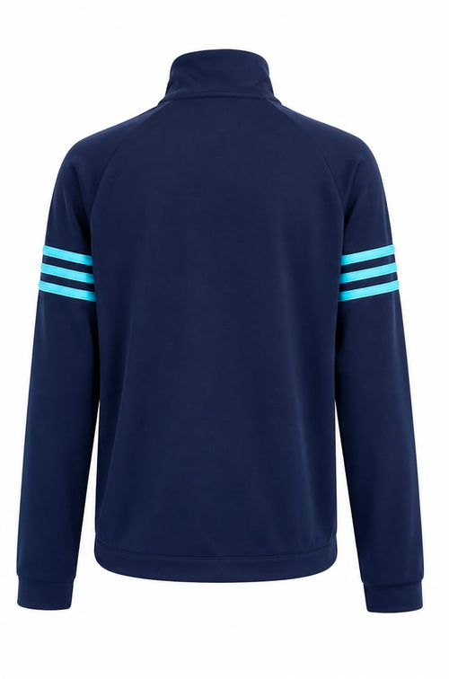Adidas Track Jacket – Navy / Turquoise-M