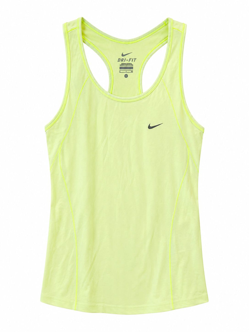 Nike Dri-FIT Women’s Running Tank Top – Neon Yellow-S