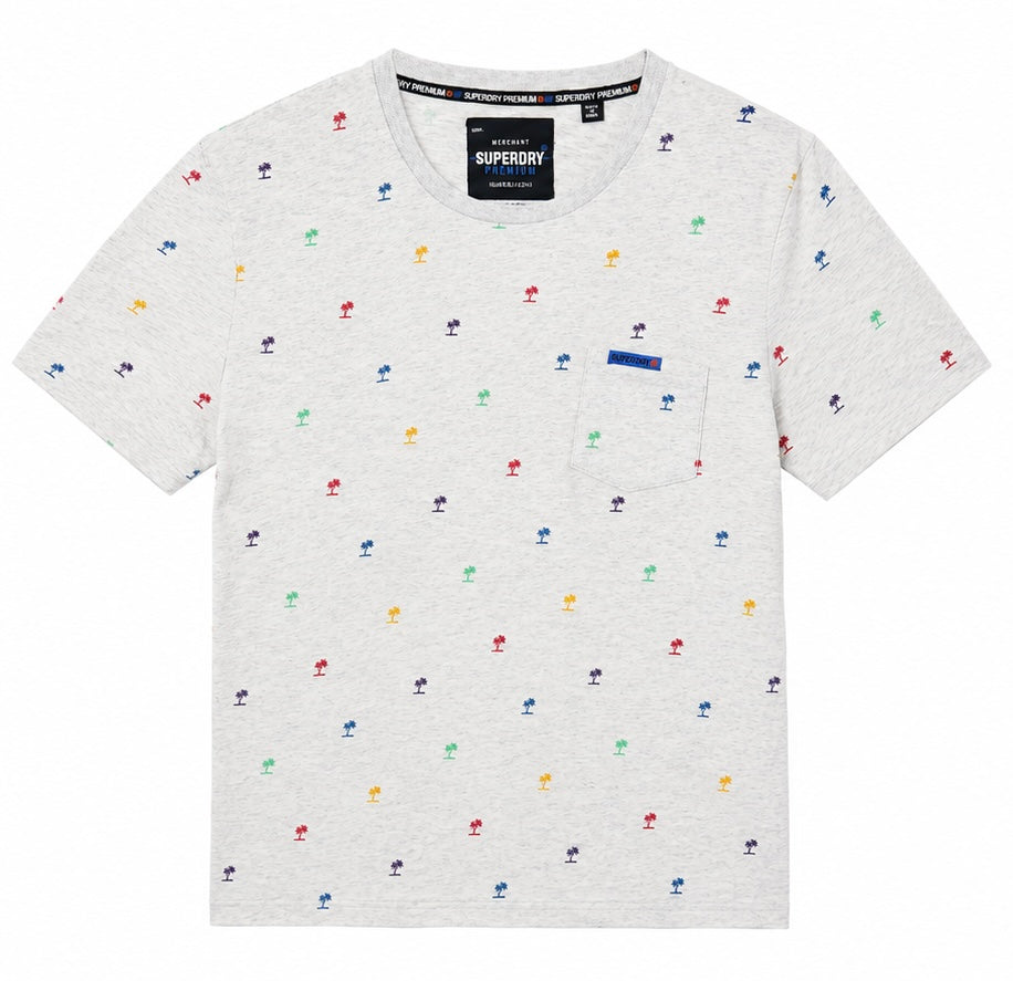 Superdry Ανδρικό T-Shirt Μπλουζάκι – Γκρι – 2XL