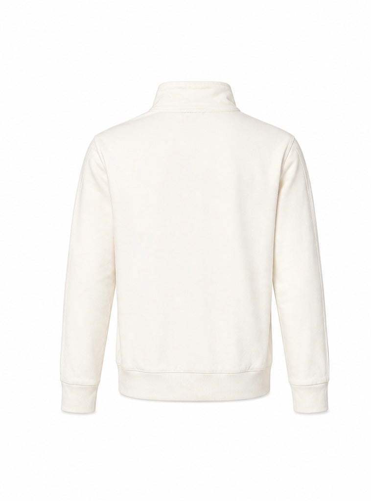Adlev Ανδρική Ζακέτα Φούτερ Full Zip – Εκρού – L