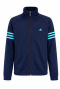 Adidas Track Jacket – Navy / Turquoise-M