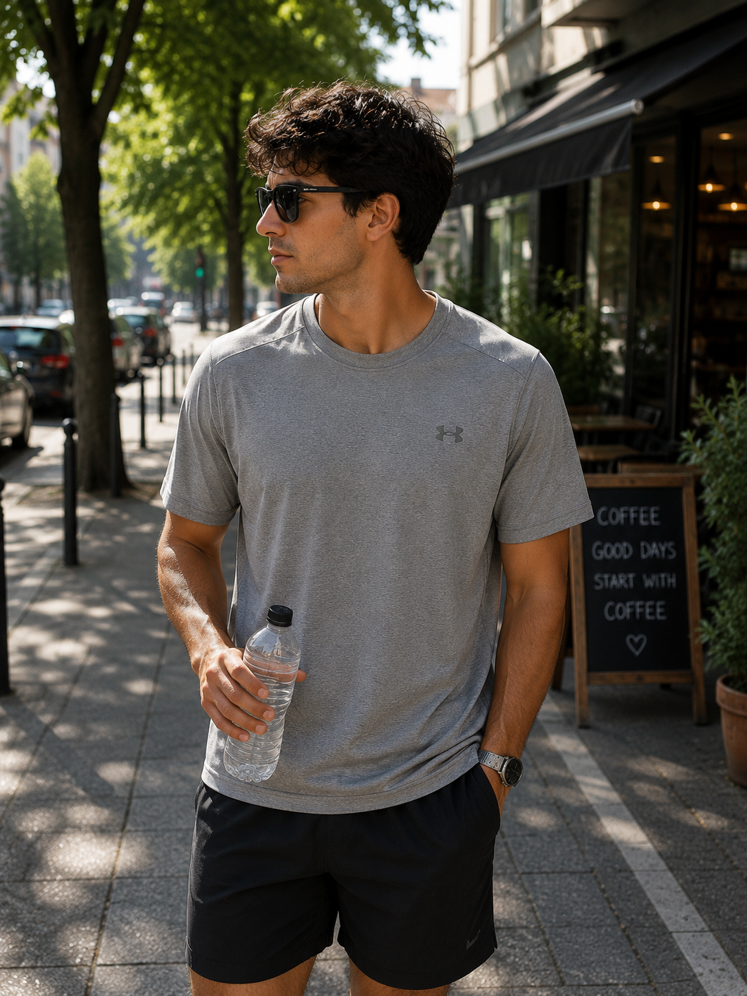 Under Armour Ανδρικό Performance T-Shirt Μπλουζάκι – Γκρι-M