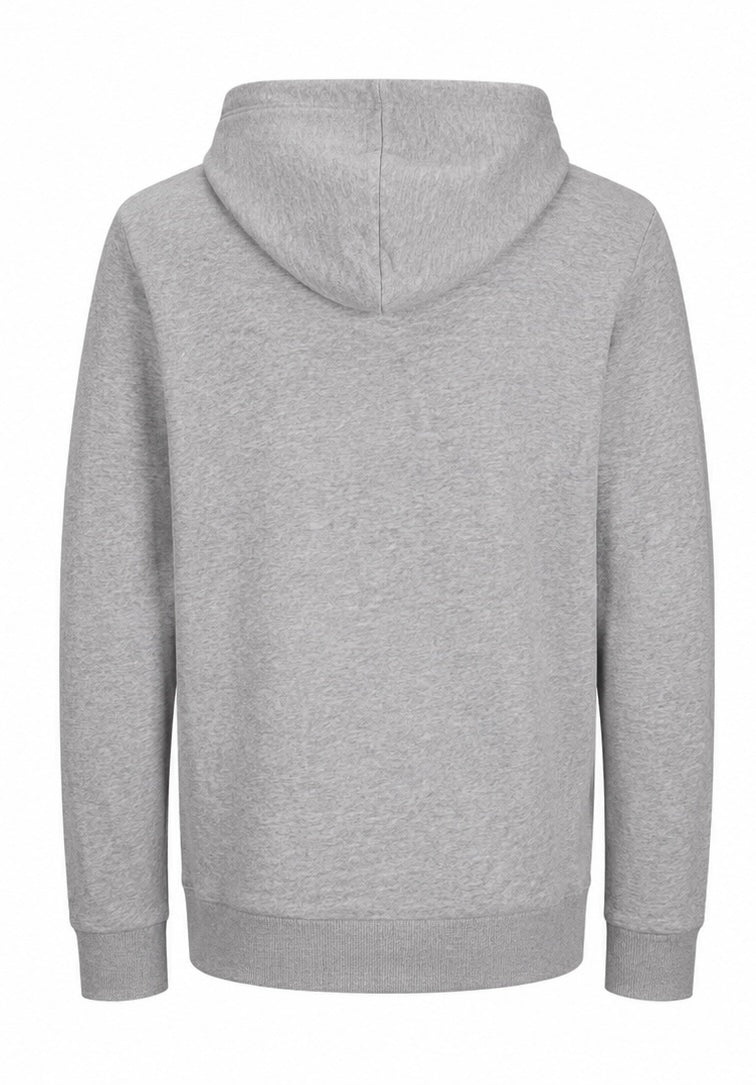 Jack & Jones Γκρι Ανδρικό Hoodie με Μεγάλο Logo-M