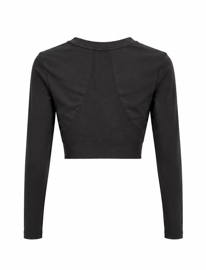 Puma Γυναικείο Μακρυμάνικο Crop Top Μπλουζάκι – Μαύρο – XS
