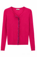 Liu Jo Ruffle Cardigan – Fuchsia Pink-L