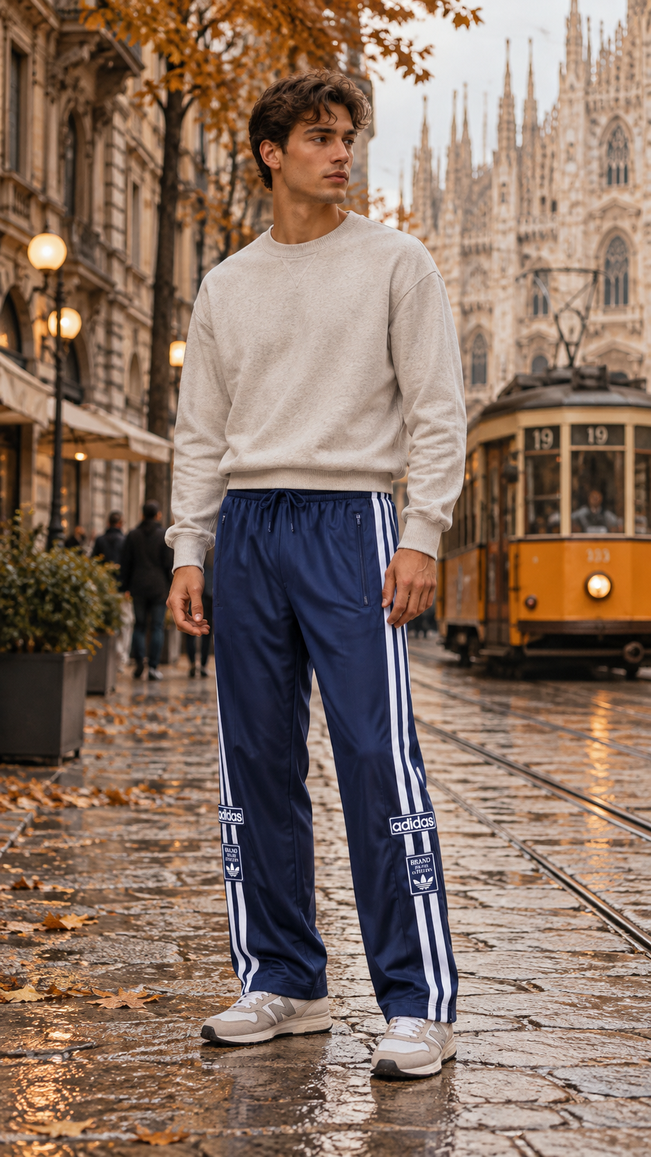Adidas Originals Ανδρικό Παντελόνι Φόρμας – Μπλε Σκούρο - XL