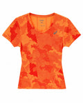 ASICS MotionDry Performance T-Shirt – Orange Print-XS