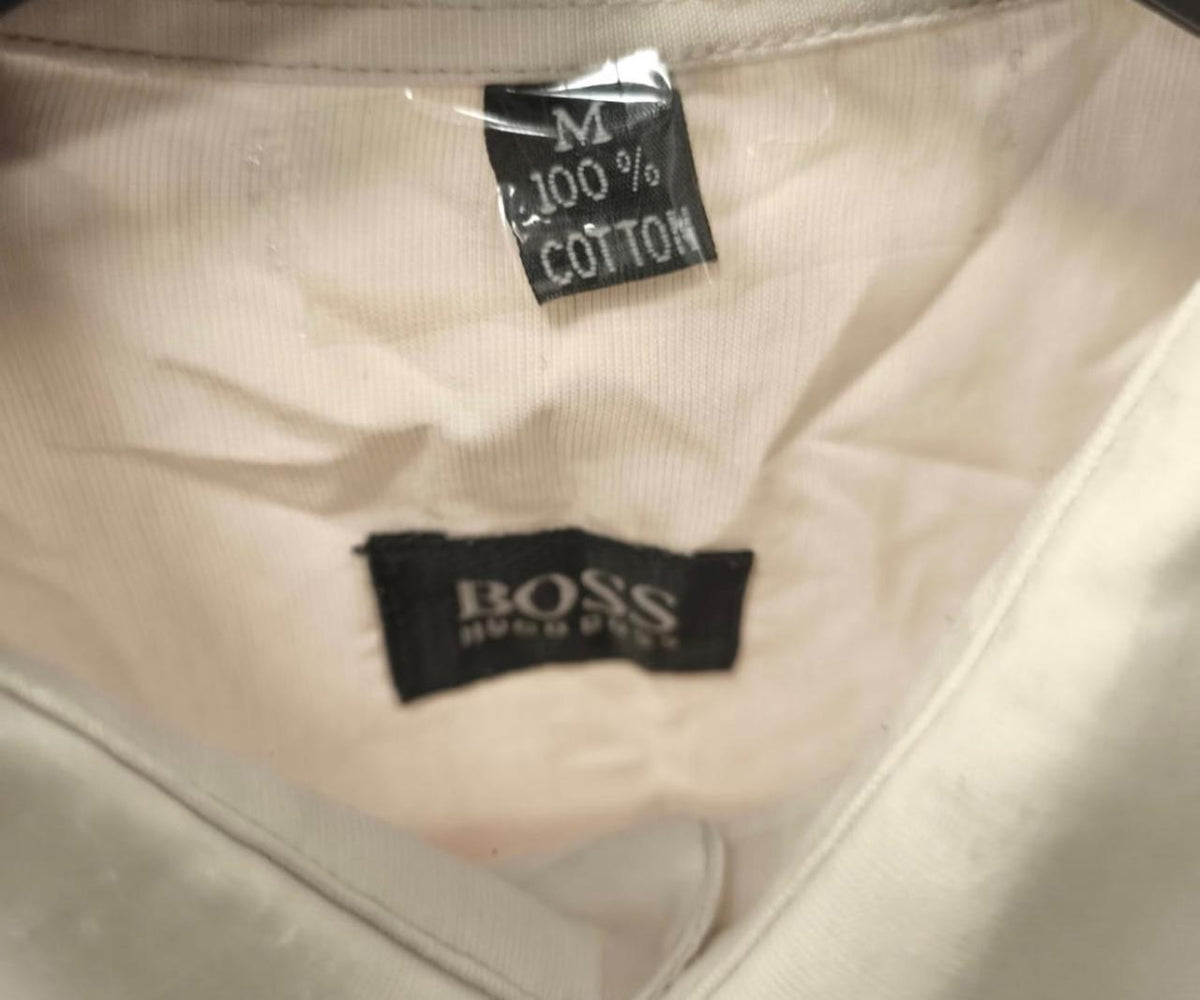 BOSS Hugo Boss Ανδρικό Κοντομάνικο Πουκάμισο – Εκρού – M