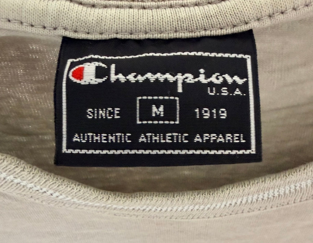 Champion Ανδρικό T-Shirt Μπλουζάκι – Μπεζ/Εκρού – M