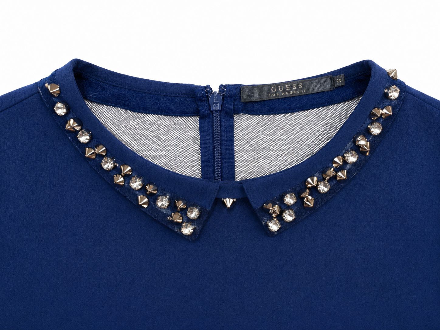 Guess Embellished Collar Dress – Royal Blue-S