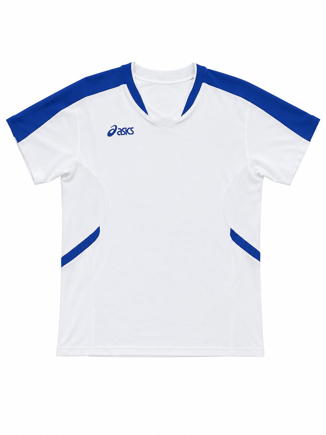 Asics Performance Training T-Shirt – White/Blue-XL