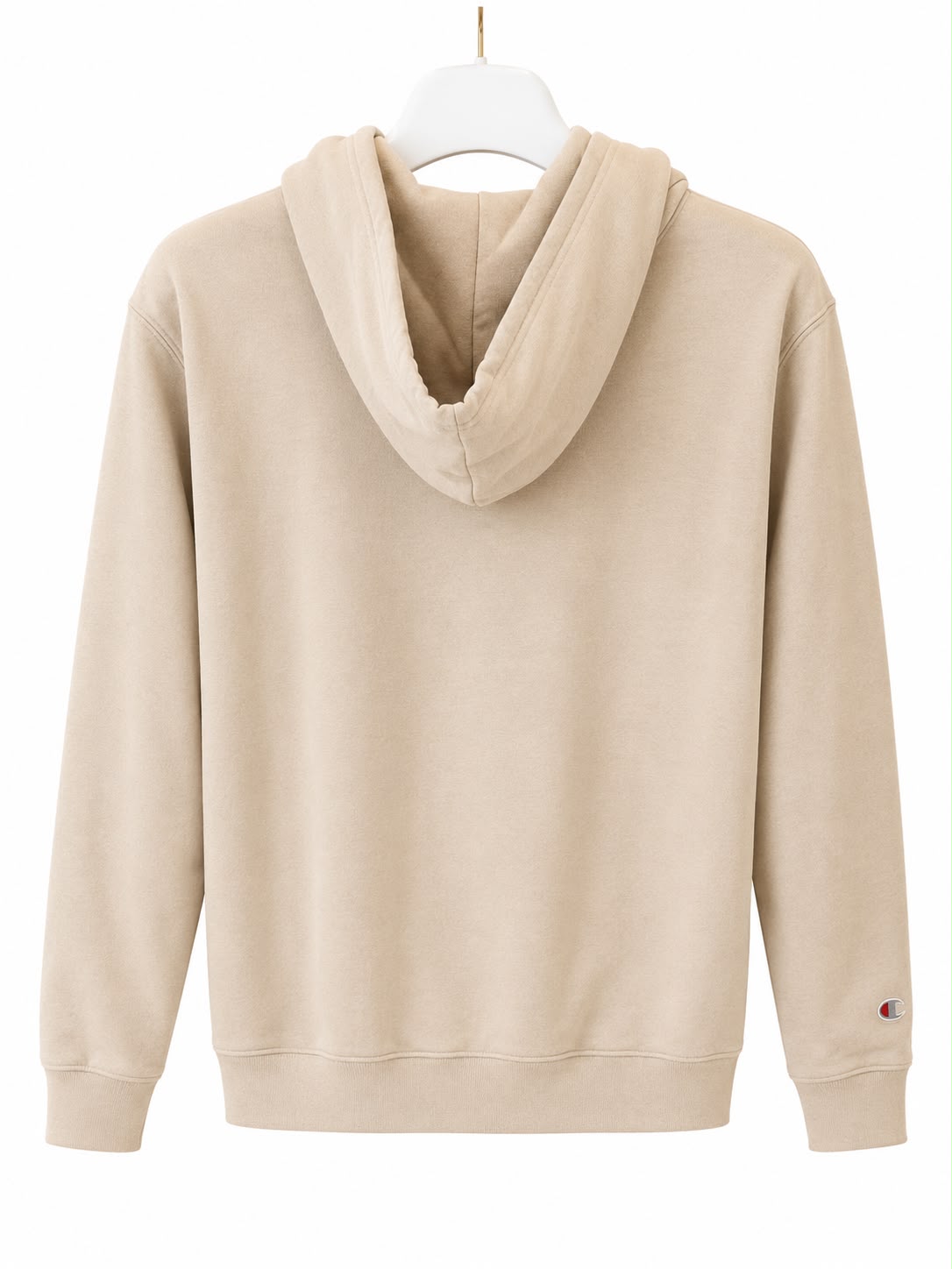 Champion Full Zip Hoodie – Beige-M