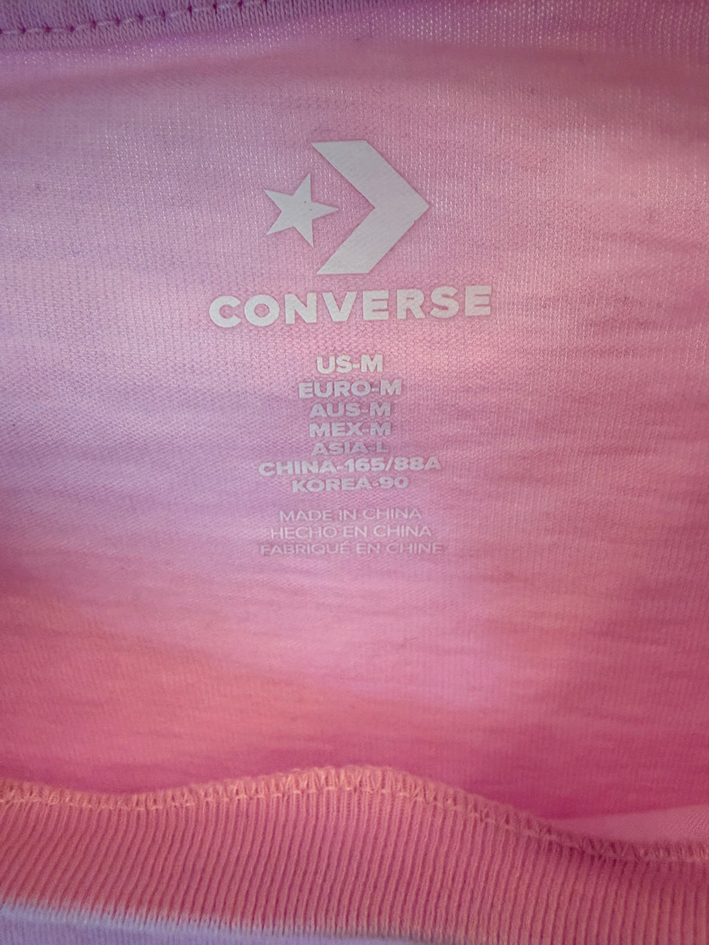 Converse Γυναικείο T-Shirt Ροζ με Heart Graphic-M
