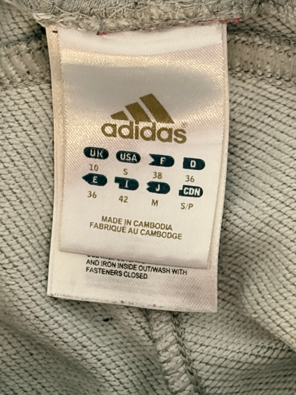 Adidas Grey/Pink Track Pants – Women’s Vintage Sportswear-S