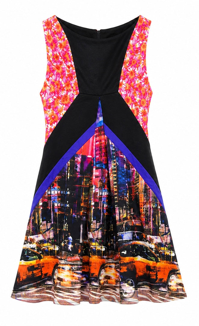 Pennyblack Printed Sleeveless Dress-M