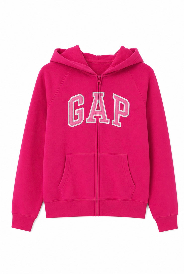 GAP Pink Zip Hoodie-M